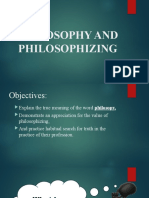 Philosophy and Philosophizing