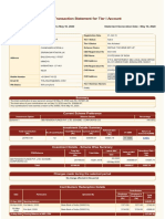 NPS Transaction Statement For Tier I Account