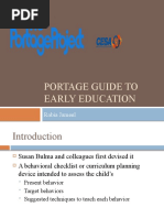 Portage Guide To Early Education