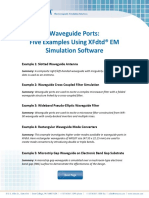 Waveguide Ports: Five Examples Using XFDTD® em Simulation Software