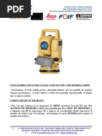 Guia Rapida Estacion Total TOPCON GPT - 3205 N