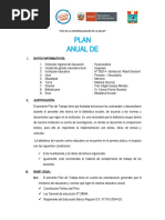 Plan de Trabajo Biblioteca Escolar