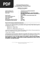 Environmental Impact Assessment Division: Order of Payment