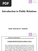 Introduction To Public Relations