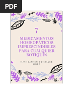 7 Medicamentos Homeopáticos.