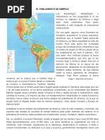 CLEI III - Poblamiento en América