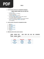 Task 1 1. Basics 1. Use The Words in The Box To Complete The Dialogues