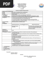 February 03,05,06,12-13,14,20,21,2020: Activity Completion Report (ACR)