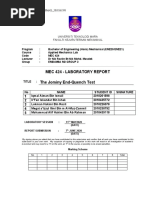 Mec 424 - Laboratory Report The Jominy End-Quench Test