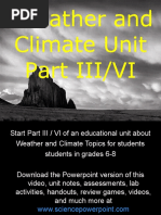 Weather and Climate Unit Part III/VI For Educators - Download Powerpoint at Www. Science Powerpoint