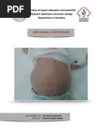 Abdominal Distension: Supervised BY: Done BY