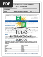 Class 10 - IT - WS2 - INTERNET ACCESS & CONNECTIVITY