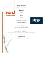 Actividad de Aprendizaje 1. Conceptos y Proceso de La Planeación Estratégica