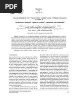 Road Accident Cost Prediction Model Using Systems Dynamics Approach