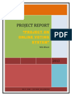 Project Report: "Project On Online Voting System"