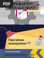 OPERATION MANAGEMENT (New)