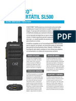 MOT MOTOTRBO SL500 DataSheet ES