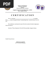 Certification: Guiguinto National Vocational High School - ANNEX