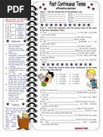 Past Continuous Worksheet Affirmative1 PDF