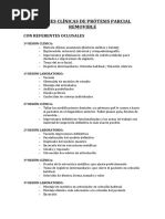 Sesiones Clínicas de Prótesis Parcial Removible