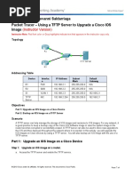 9.1.2.5 Packet Tracer - Using A TFTP Server To Upgrade A Cisco IOS Image1