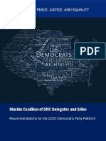 2020 Democratic Party Platform Recommendations by Muslim Coalition