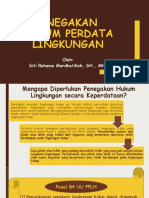 Penegakan Hukum Perdata Lingkungan