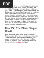 How Did The Black Plague Start?: Syria