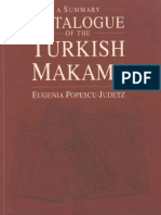 Popescu Judetz A Summary Catalogue of The Turkish Makams 2007 PDF