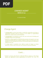 Week # 12 Change Agent