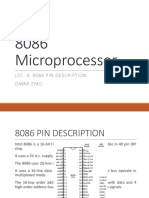 8086 Microprocessor: Lec. 4: 8086 Pin Description Omar Zyad