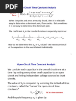 Open-Circuit Time Constant Analysis: Asas As Hs K Bsbs Bs