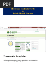 Electronic Health Records in Public Health Centers