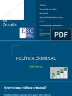 Política Criminal Represiva.