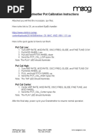 Moog Grandmother Potentiometer Calibration Instructions