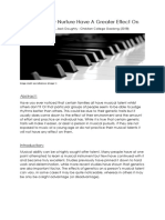 Does Nature or Nurture Have A Greater Effect On Musical Skill Jack Doughty PDF