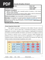 Biologia 2 Ano ABC Grupos Sanguineos