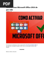 OFFICE Activacion Licencia