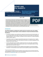 COVID-19 Series Note Macrofinancial Considerations For Assessing The Impact of The COVID-19 Pandemic MCMSR