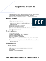 Obstrucciones Por Mala Posición de Órganos CARLA PATRICIA AYANOME TERAN 218005032 GRUPO D