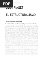 El Estructuralismo Cap 4 Las Estructuras Psicologicas Piaget J