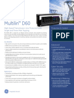 Multilin D60: High-Speed Transmission Line Protection With Single and Three-Pole Tripping