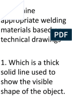 Determine Appropriate Welding Materials Based On Technical Drawings