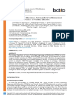 Integrated Stem Education A Systematic Review of Instructional Practices in Secondary Education