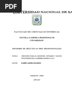 Informe Contable y Ratios Financieros