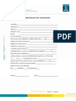 Actualización Datos Personales Del Trabajador e Historia Laboral