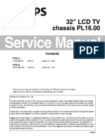 Service Manual: 32" LCD TV Chassis PL16.00