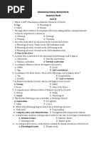 Organisational Behaviour Question Bank Unit III: A. Ego