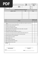 Check List de Pre Uso de Escaleras