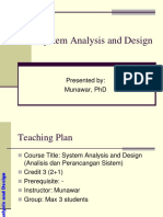 AD 01 Intro To System Analysis N Design